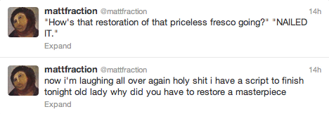 XXX STOP BEING ENDEARING VIA TWITTER, FRACTION. photo