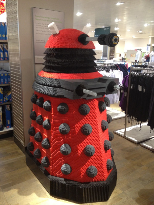 thebartolonomicron: thebeautifullunatic: Lego Dalek! All they have to do is stealthily roll under yo