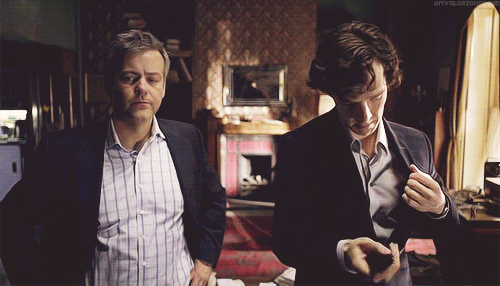 Sherlock: John.Lestrade: What are you doing that? Stop it.