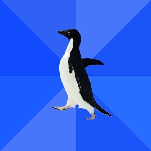 nomedarisa:  El meme del pingüino en su máxima expresión  
