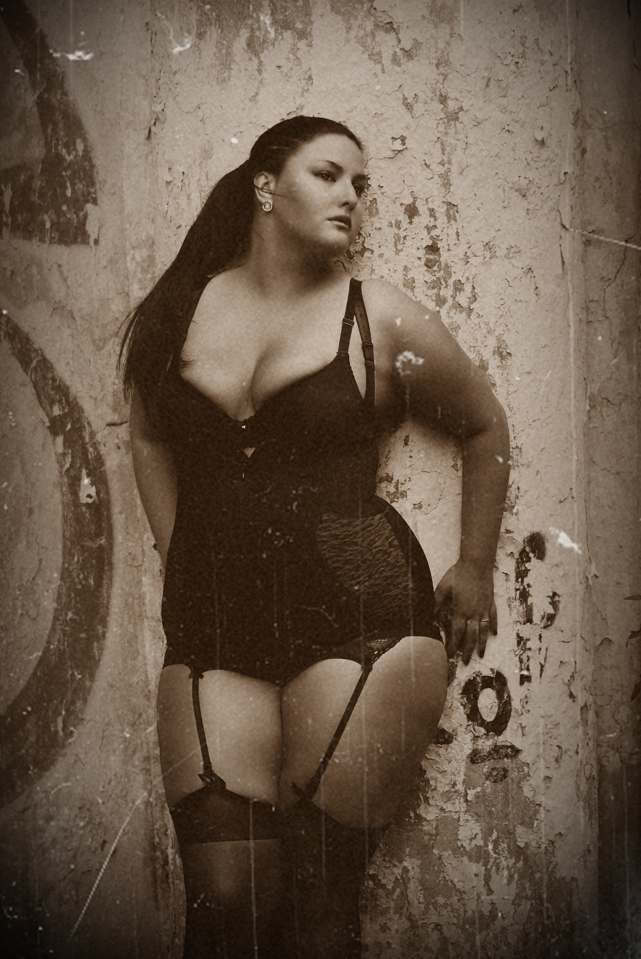 Curvy plus size women lingerie