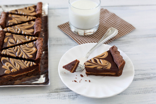 gastrogirl:  chocolate peanut butter tart. 