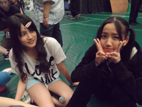 akibeya:  (初日 - 篠田 麻里子 Diaryから) 入山杏奈　加藤玲奈