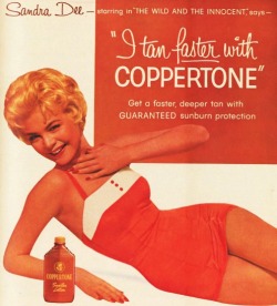 1950sunlimited:  Sandra Dee for Coppertone,