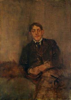 blastedheath:  Charles Conder (British, 1868-1909), Self-portrait, c. 1895. Oil on canvas. Tullie House Museum and Art Gallery Trust, Carlisle, Cumbria. 