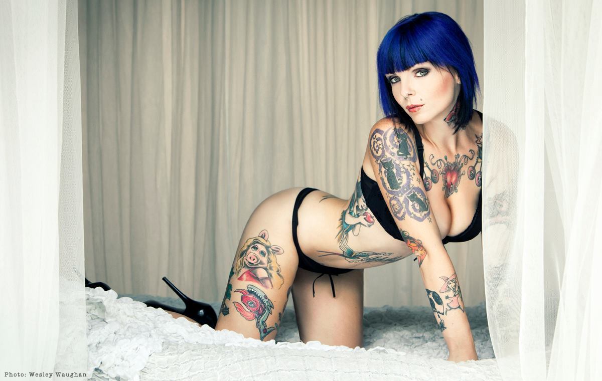 womenwithink:   Riae by Wesley Waughan Our FB page here: Women with Ink Our Twitter