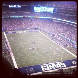 Spending the evening with the New York Football Giants. (Taken with Instagram)