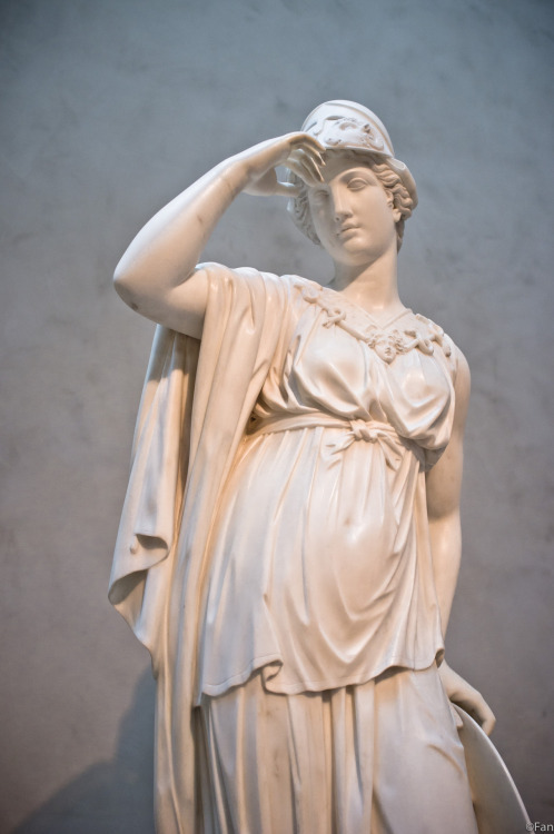 ancientart:The Goddess Athena sculpture at the Getty Center, Los Angeles, USA.In Greek mytholog