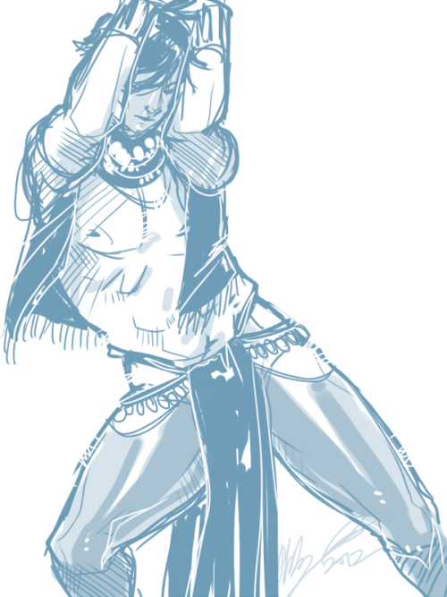 hugintheraven: ladymangoberry: I want bellydancing!Dick. That is all. I changed his outfit. I know.&