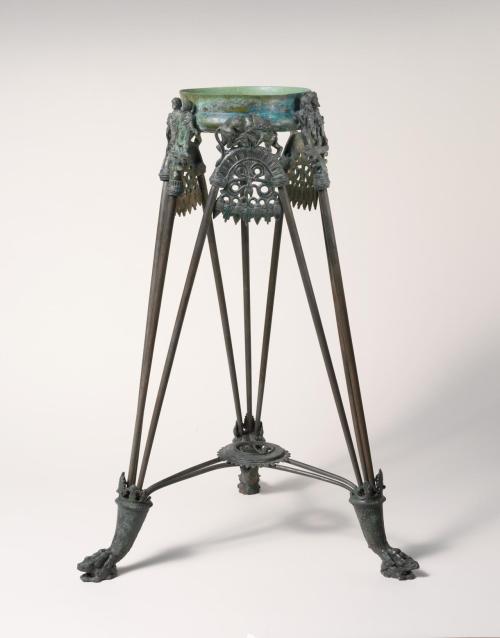 ancientpeoples:  Bronze tripod from Vulci. Etruscan culture, approx. 525–500 BC. Vulci was renowned 