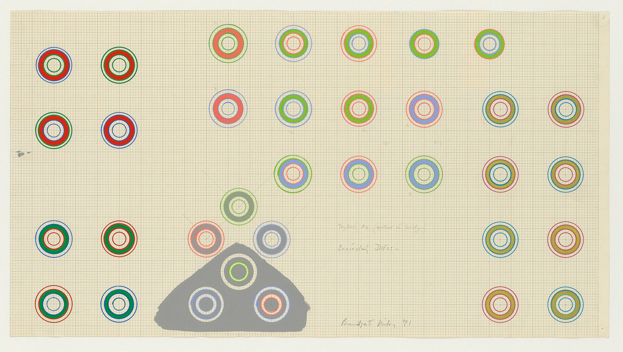 Encircling Discs - Bridget Riley 1970