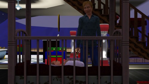 fuckyeahsimsmeme:I hired a babysitter and for hours he went go from child to child staring at them l