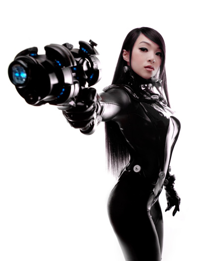 Sexy Asian Girl Cosplay As A Futuristic Bad Ass Co Tumbex