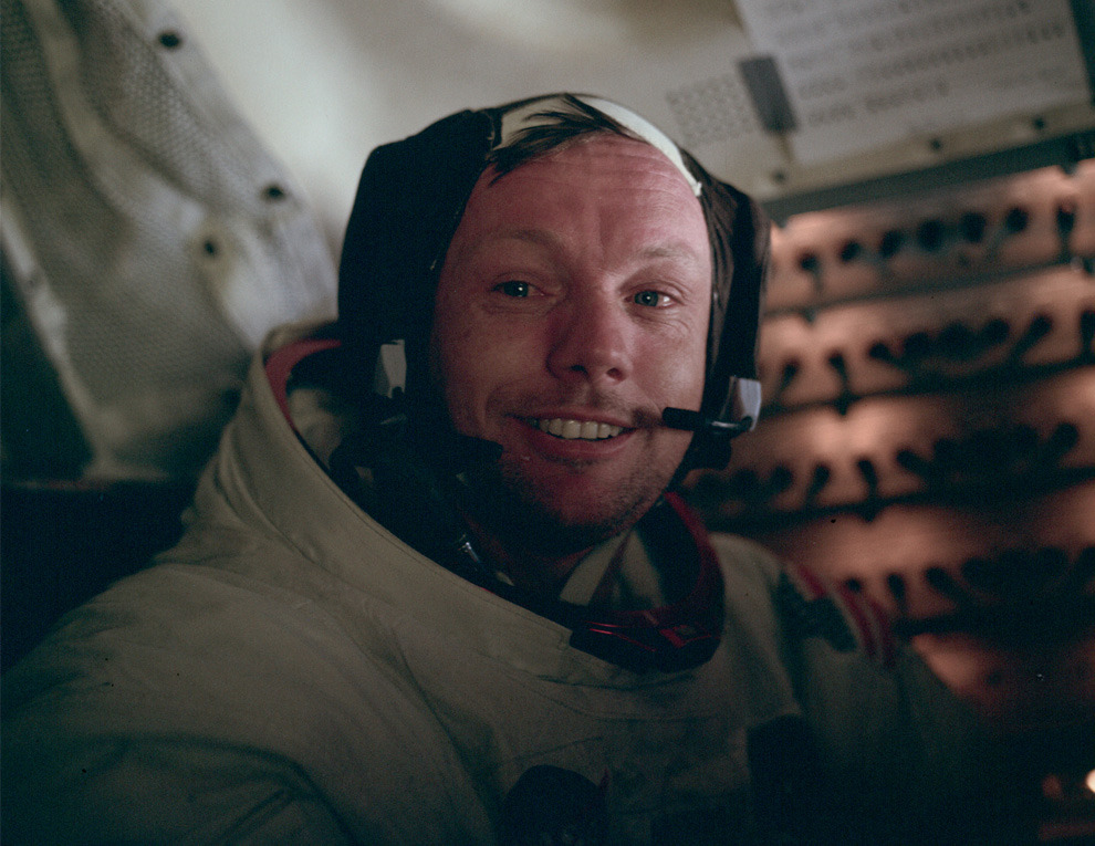 crookedindifference:  Rest in Peace, Neil Armstrong  Buzz Aldrin took this picture