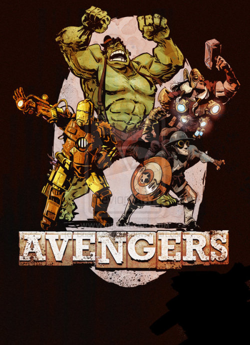 obsessivecomicdisorder:  Steampunk Avengers by Artist - Brian Kesinger 