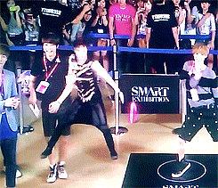 gininsidemytonic:  luhan calling kai to dance to time control ; a pushy chanyeol ;