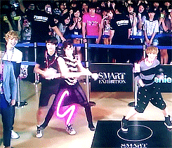 gininsidemytonic:  luhan calling kai to dance to time control ; a pushy chanyeol ;
