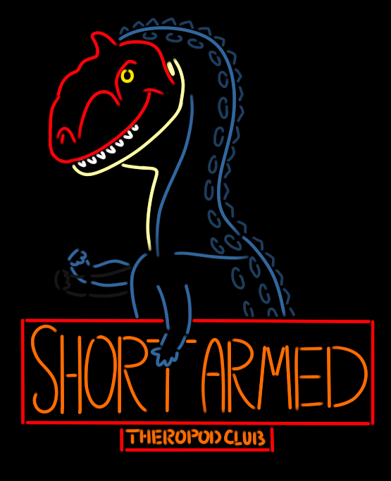 perpetualartistsblock:  Anonymous request: The Short Armed Theropod Club. Felt like