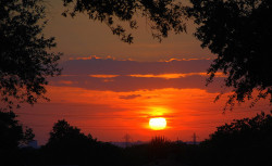 the-prettywild:  Sun Setting Over San Antonio