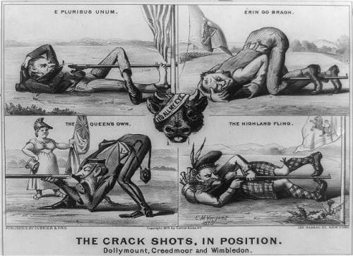 Crack Shots, 1875In the later 1800’s long range marksmenship competitions sported the oddest s