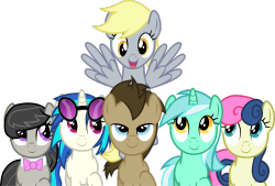 zayrax:  The Background Six - Making Derpy’s Day by ~Firestorm-CAN 