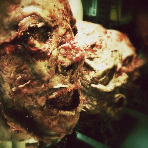 cassandramelena:  Getting ready for Halloween. How about you? #gore #horror #halloween #mask #sfx #skin #blood #scary #killer (Taken with Instagram at M6FX Studios) 