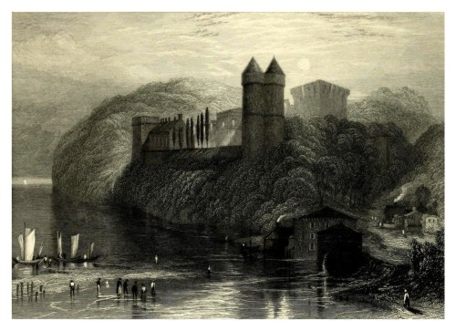 Castillo de Tancarville desde el rio - Wanderings by the Seine (1834)Joseph Mallord William Turner