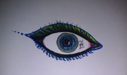 Eye doodle.