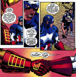 starlords:  “Still friends?”  Oh my God, Steve&rsquo;s dramatic head tilting is killing me throughout these panels.