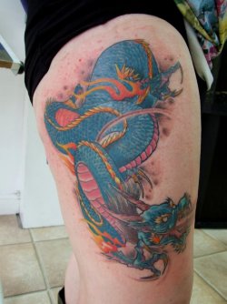 Oriental dragon by Emma Sailor, a really bright and vivid piece.
Check our facebook for more and the chance to win Sith prizes
http://www.facebook.com/sithtattoostudio