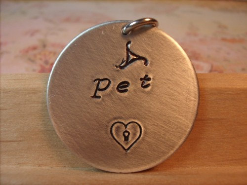 basia-rose:  Pet Slave Tag Pendant by Aislinn’s Collared Designs on Etsy. 
