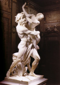 confettiwords:  “The Rape of Persephone” also known as “Pluto and Proserpina”  (1622) is a marble statue depicting the abduction of Persephone by Hades was created by Italian artist Gian Lorenzo Bernini. I picked this statue because of the