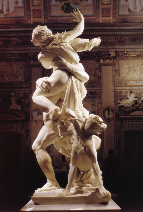 confettiwords:  “The Rape of Persephone” also known as “Pluto and Proserpina”  (1622) is a marble statue depicting the abduction of Persephone by Hades was created by Italian artist Gian Lorenzo Bernini. I picked this statue because of the