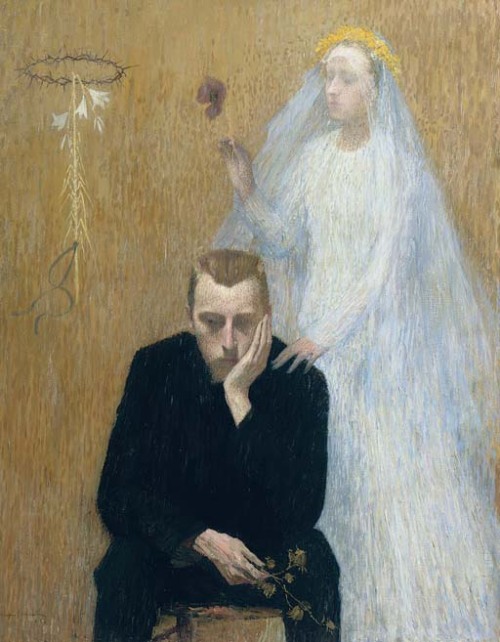 poboh: Scène mystique, 1895, Henri Martin. French (1860 - 1943)