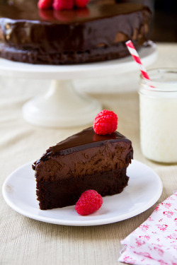 gastrogirl:  flourless chocolate mousse cake.