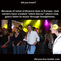 trebled-negrita-princess:  blossomsonjupiter:  arineat:unofficialtyleroakley: bennybooboobatch:  ros3bud009: did-you-kno :  Source  So my school put on a Silent Disco once, and it was one of the most hilarious experiences of my life. Admittedly it is