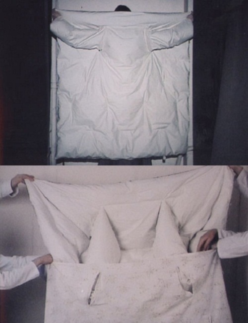 bandtshirt:  maison martin margiela duvet coat, a/w 1999-00 presentation