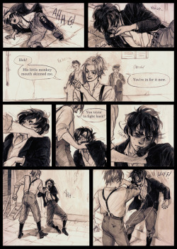 onorobo:  StTA pg 2 I should have titled this comic “Sensual Bullying”…  P :  Live and learn!  /TRIES TO BREATHE/ Ono is starting her comic, Something To Talk About, and I am so excited! Look at the gd quality of these pages, that gorgeous lineart,