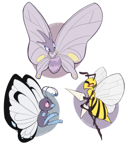 bearcuts:  Three of my pokemon from my file on Blue Version. The fun thing about the old ones is pokemon gender and natures weren’t created yet, so you get to make up what genders and natures your pokemon have!