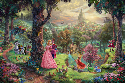 fayestardust: gelonoel: Disney Dreams Collection by Thomas Kinkade asdfghjkl;’
