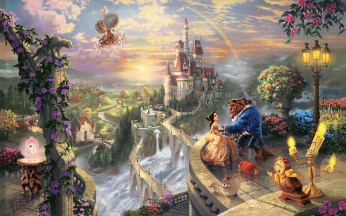 fayestardust: gelonoel: Disney Dreams Collection by Thomas Kinkade asdfghjkl;’