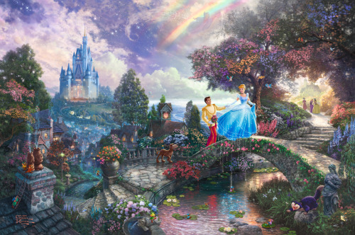 fayestardust: gelonoel: Disney Dreams Collection by Thomas Kinkade asdfghjkl;’