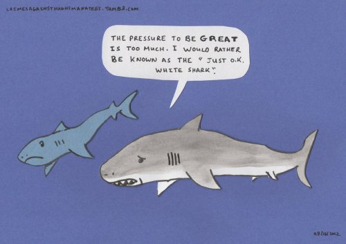 XXX sharks-ahoy:  The weight of society.  photo