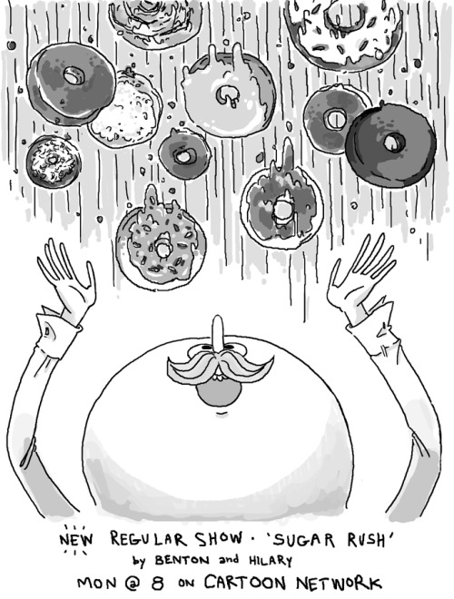 new regular show Sugar Rush by Benton Connor and me Monday at 8!