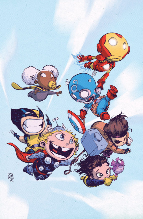 thepatchworkboy:  A Plus X Skottie Young variant cover 