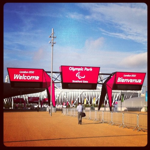 We meet again ;P #work #Paralympic #fun #morning #nice #dayout #london #2012 # (Taken with Instagram