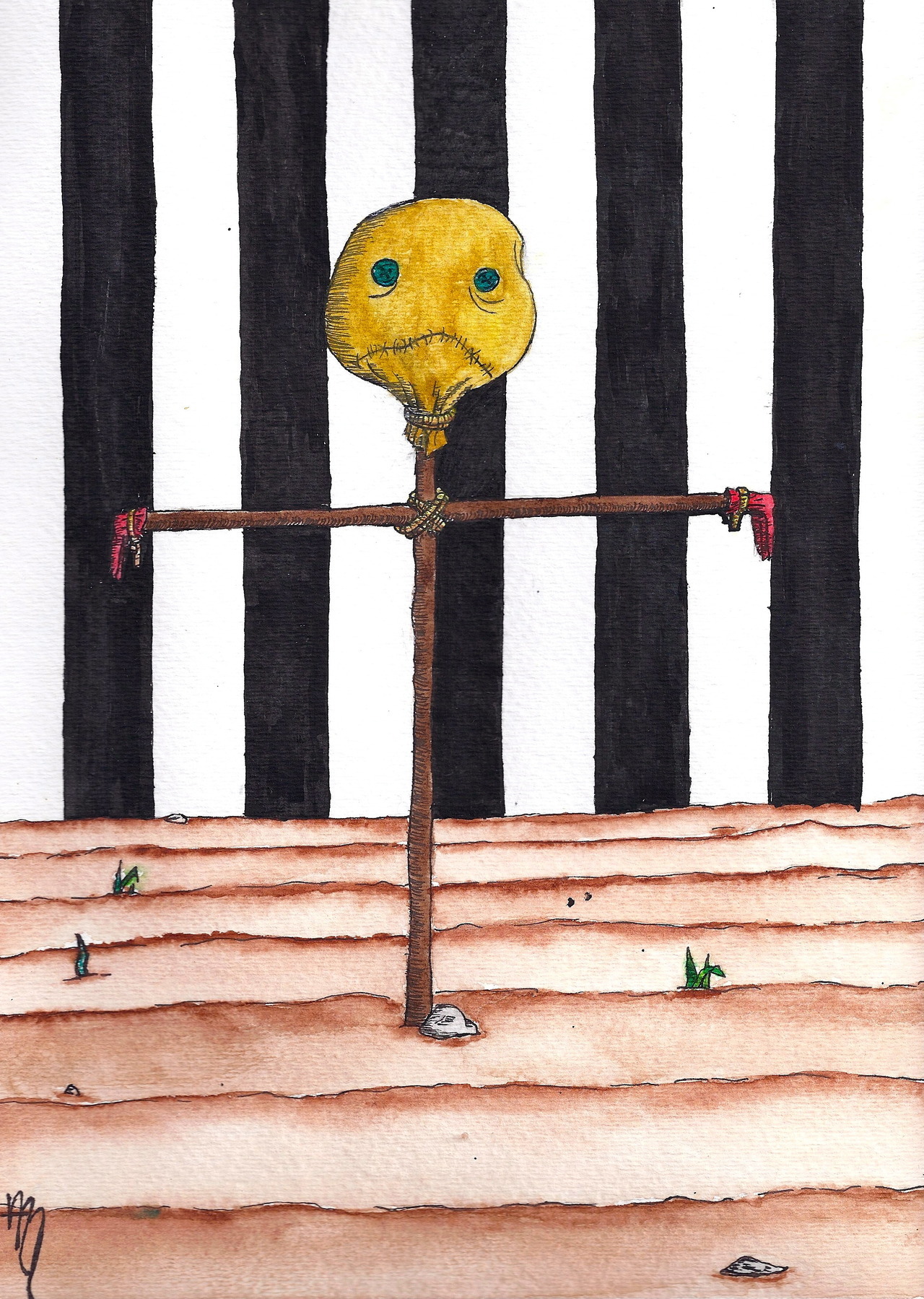 tumblropenarts:  Indiana Badland by Abbie Meredith, 2011