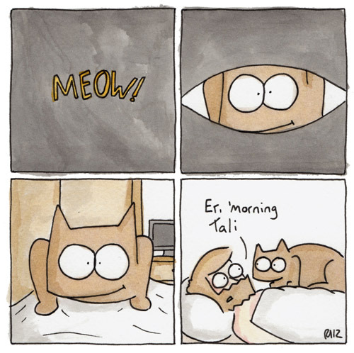 What do you see first thing in the morning?
Illustration by ©eat sleep sniff