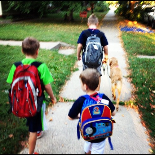 Back to school in Mpls this morning. Little blurry, but it kinda felt that way, too. (Taken with Instagram)