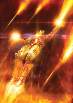 herochan:  Iron Man Created by Casey Callender